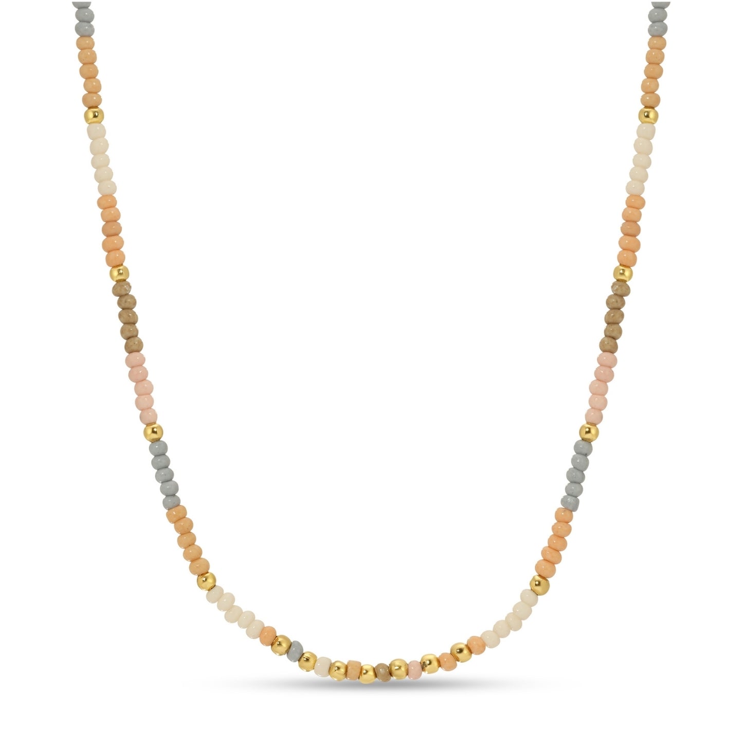 Set/8 Assorted 2mm seed bead necklaces
