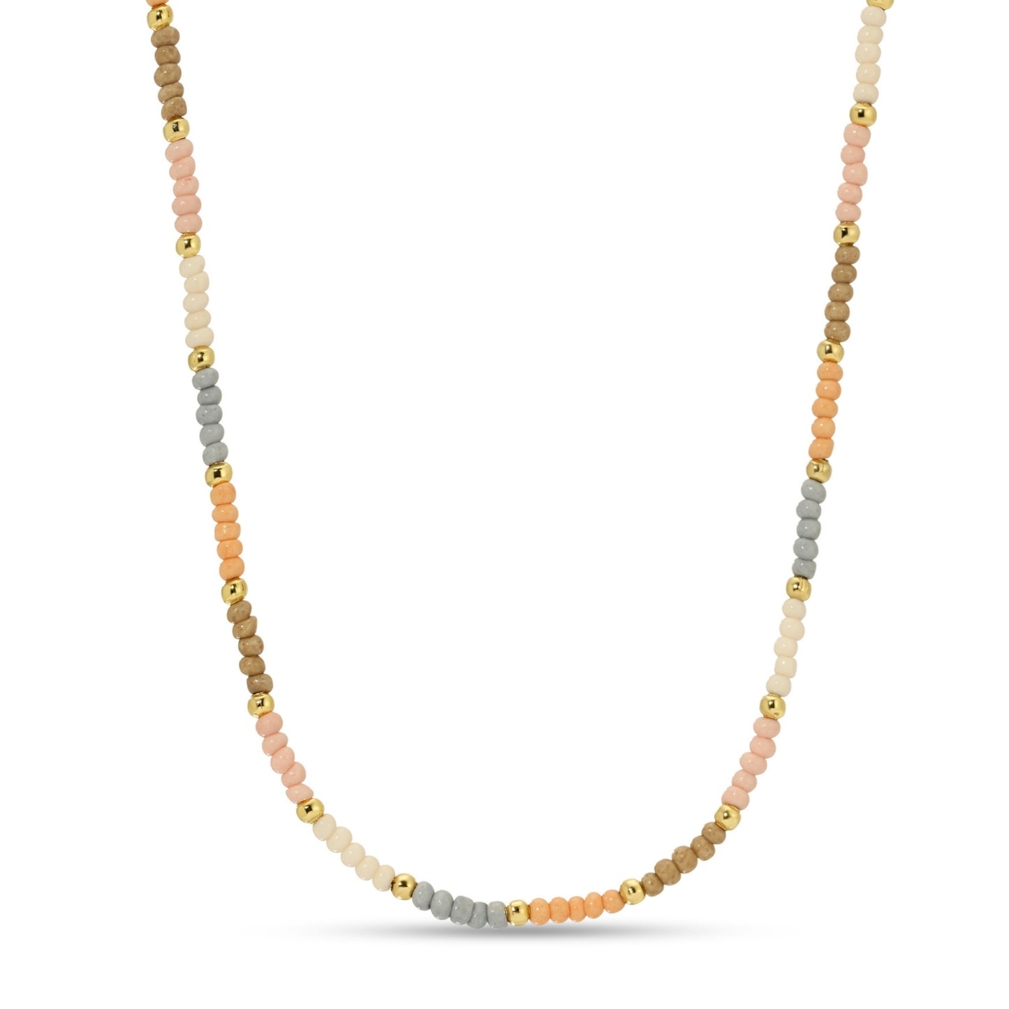 Set/8 Assorted 2mm seed bead necklaces