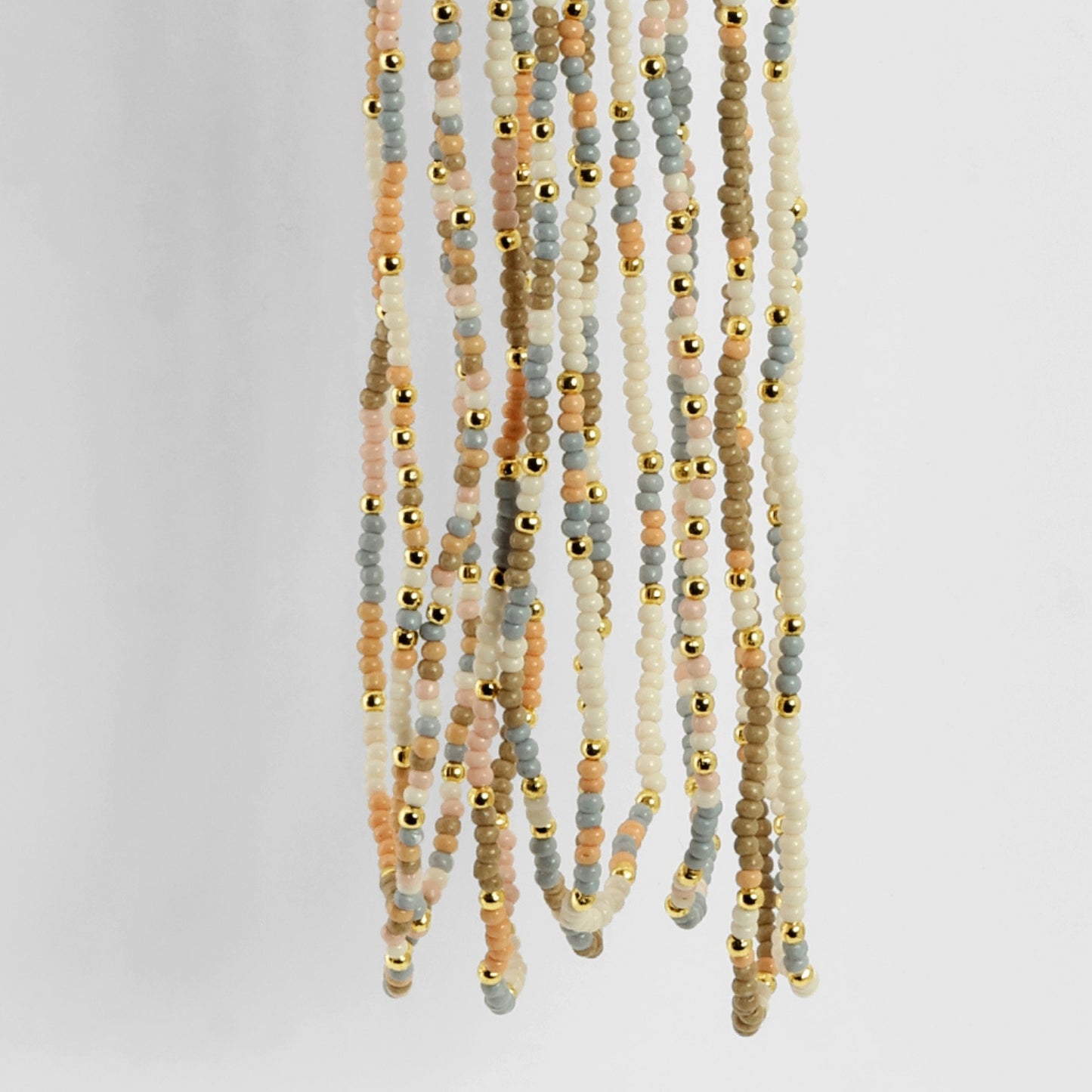 Set/8 Assorted 2mm seed bead necklaces