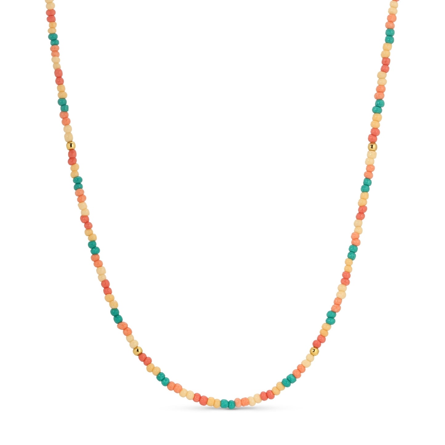 Set/8 Assorted 2mm seed bead necklaces