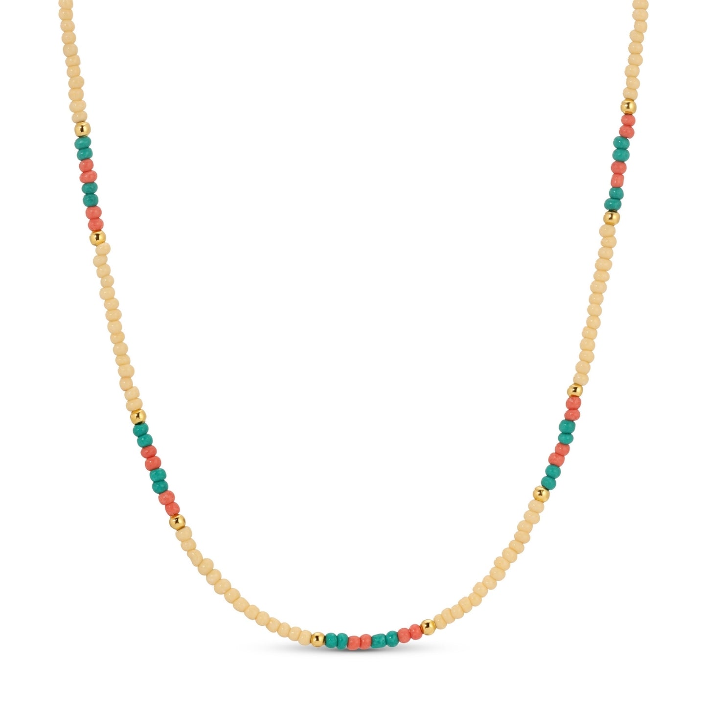Set/8 Assorted 2mm seed bead necklaces
