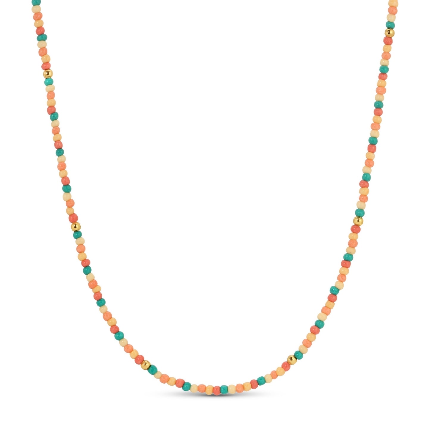 Set/8 Assorted 2mm seed bead necklaces