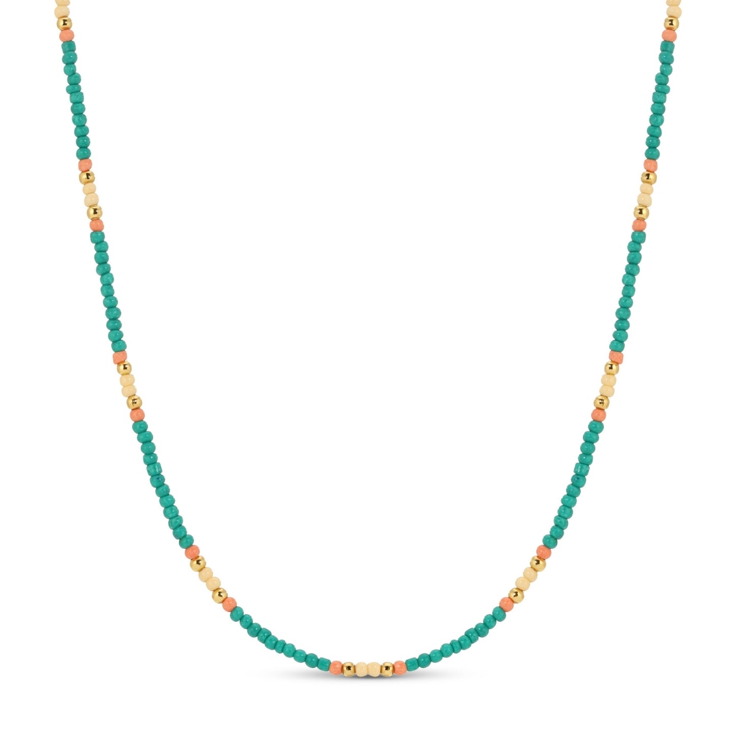 Set/8 Assorted 2mm seed bead necklaces