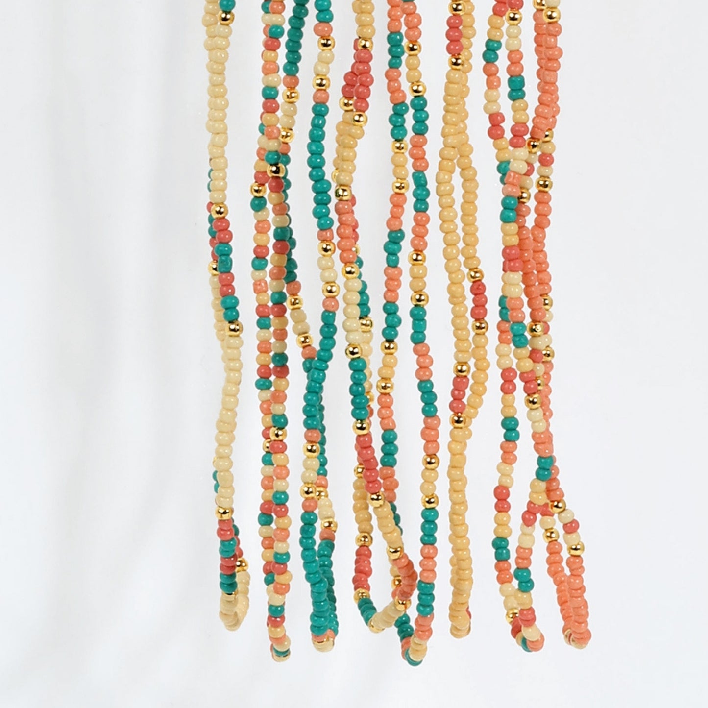 Set/8 Assorted 2mm seed bead necklaces