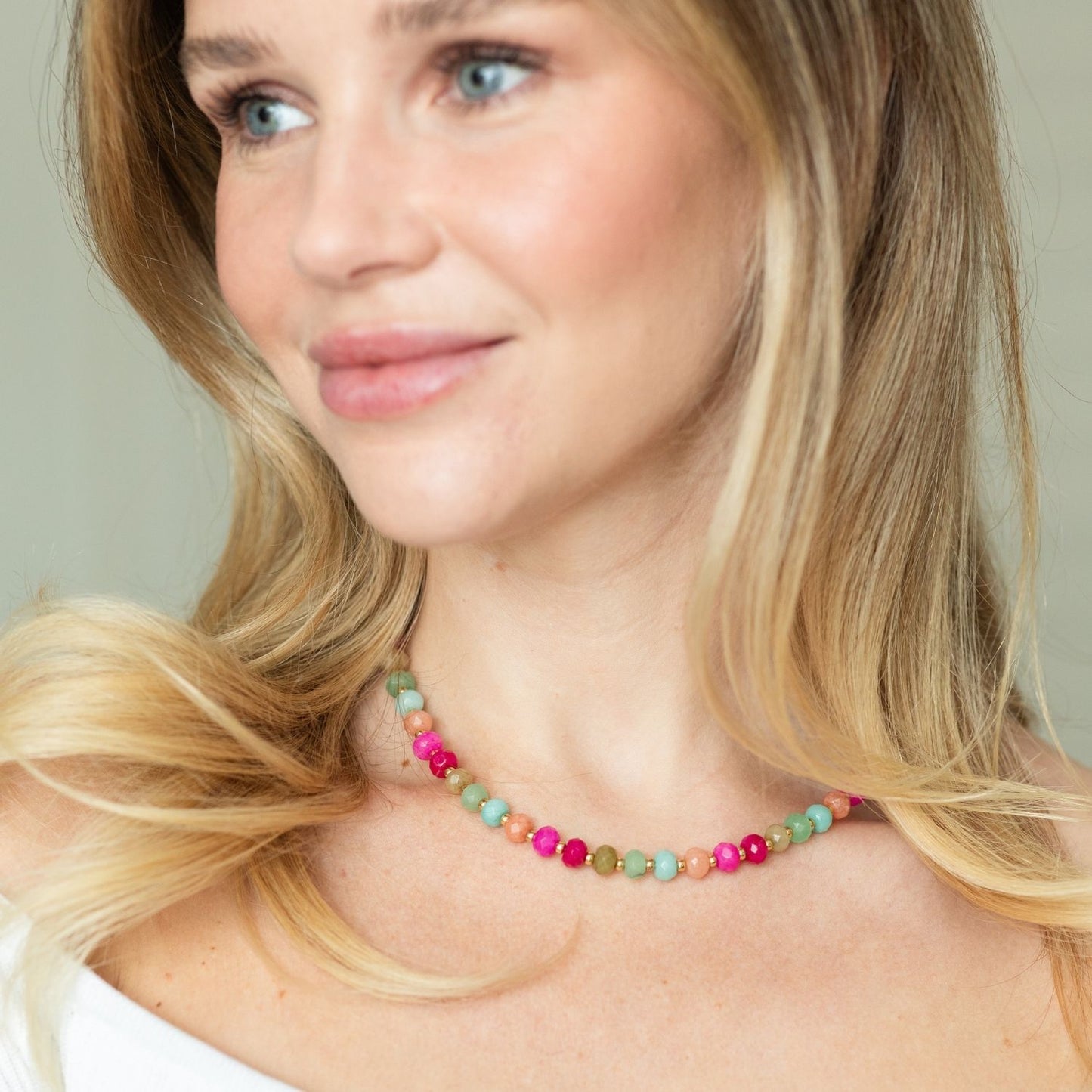 Vibrant Stone Statement Necklace