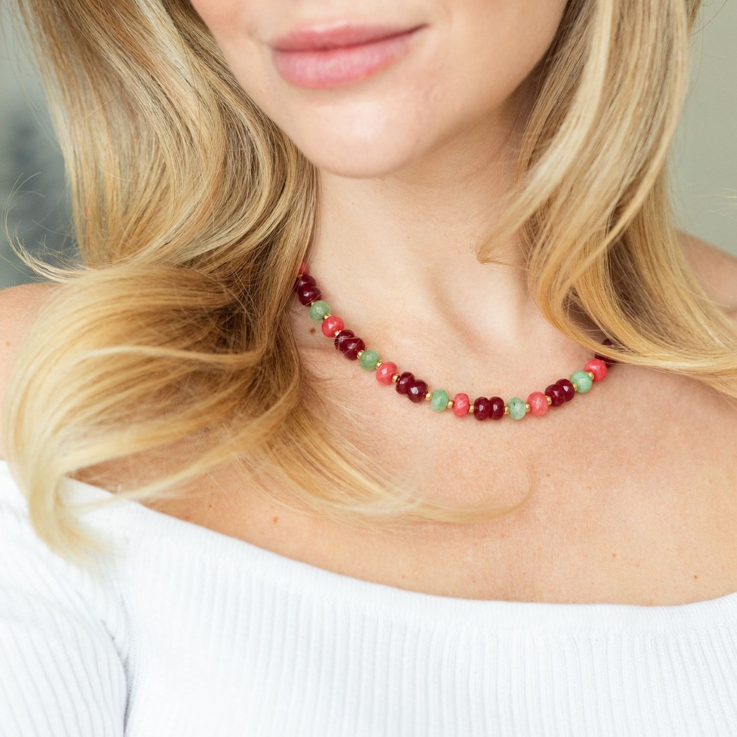Vibrant Stone Statement Necklace