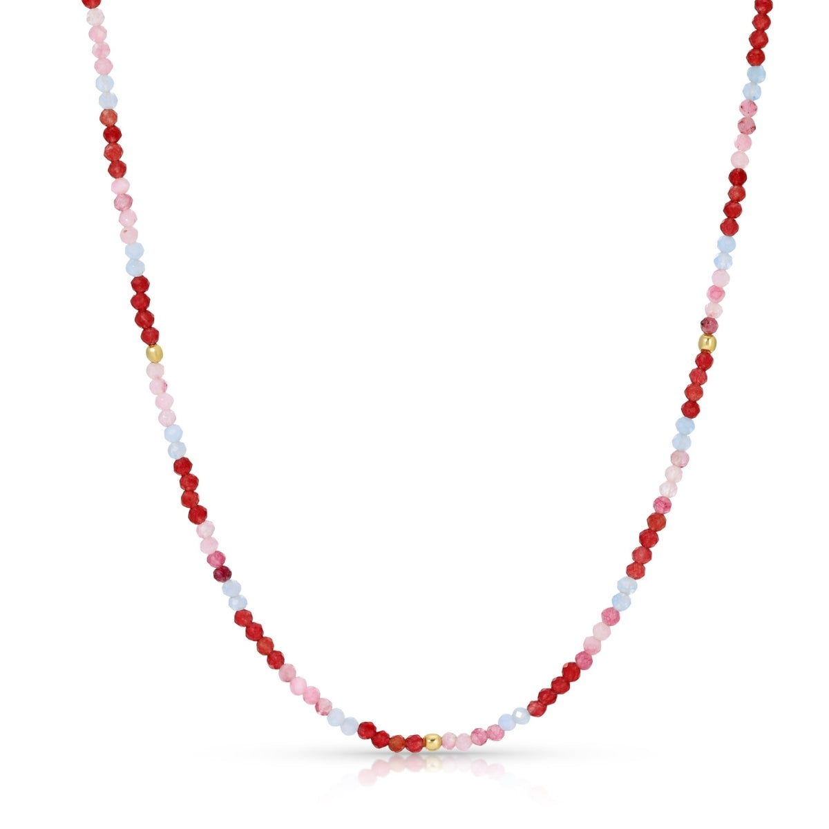Delicate Beaded Stone Necklace