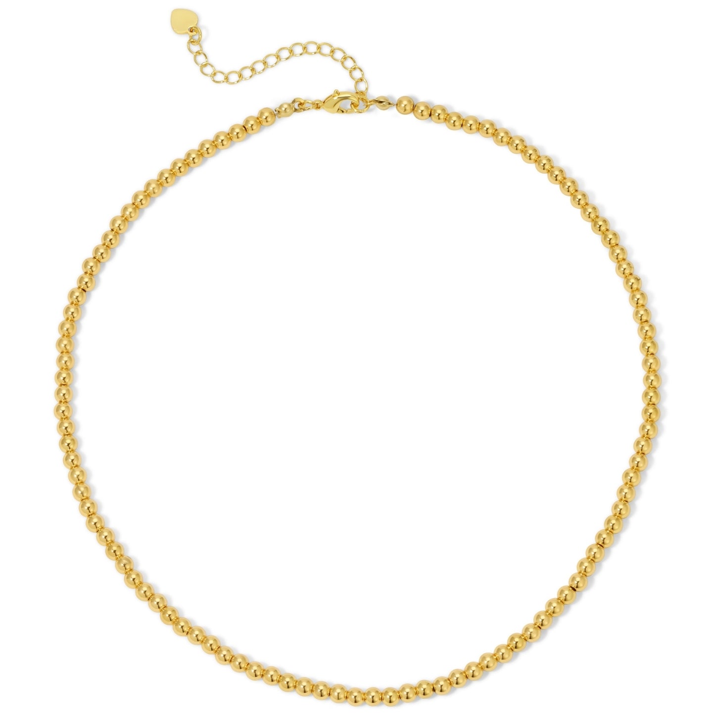 Set/6 4mm beaded necklace