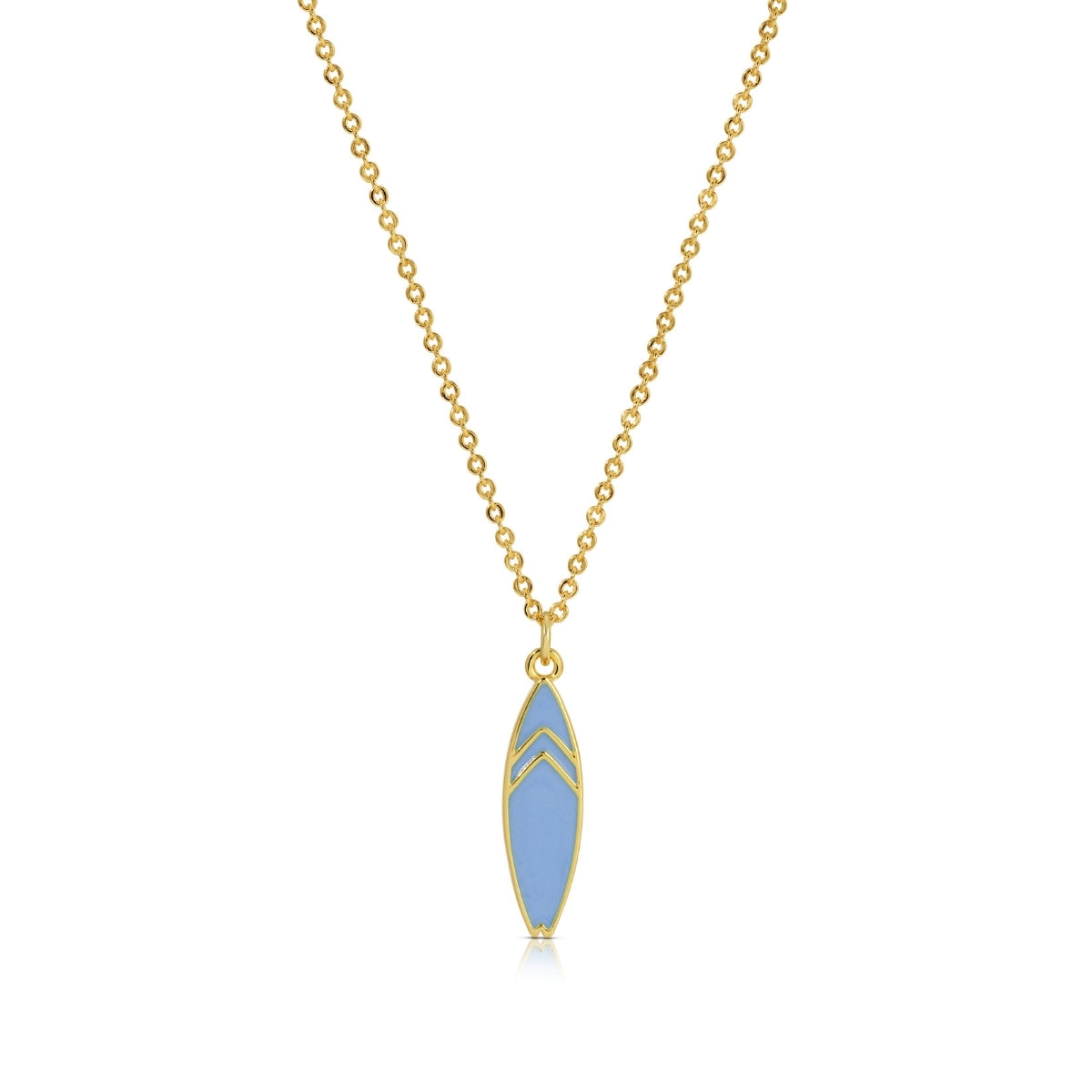 Catch the Wave! Enamel Surfboard Necklace