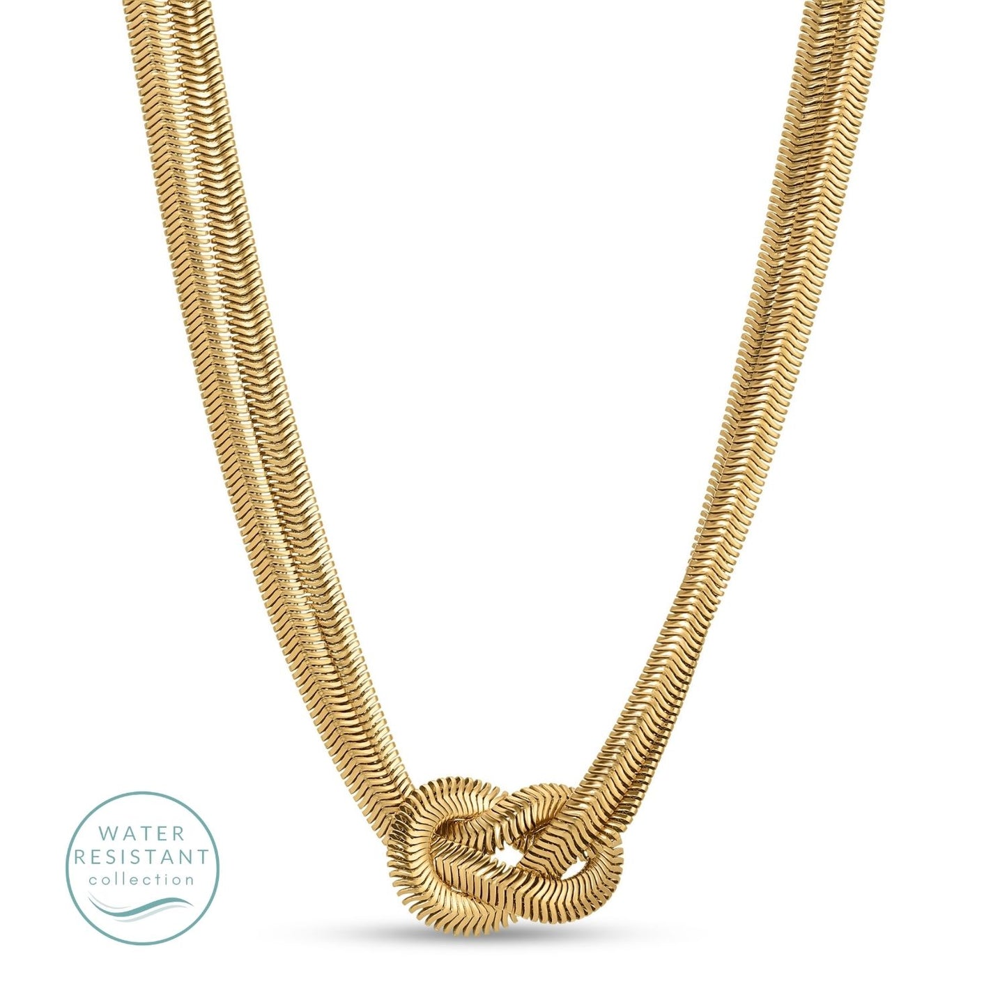 Flex Snake Chain with Knot, Water Resistant