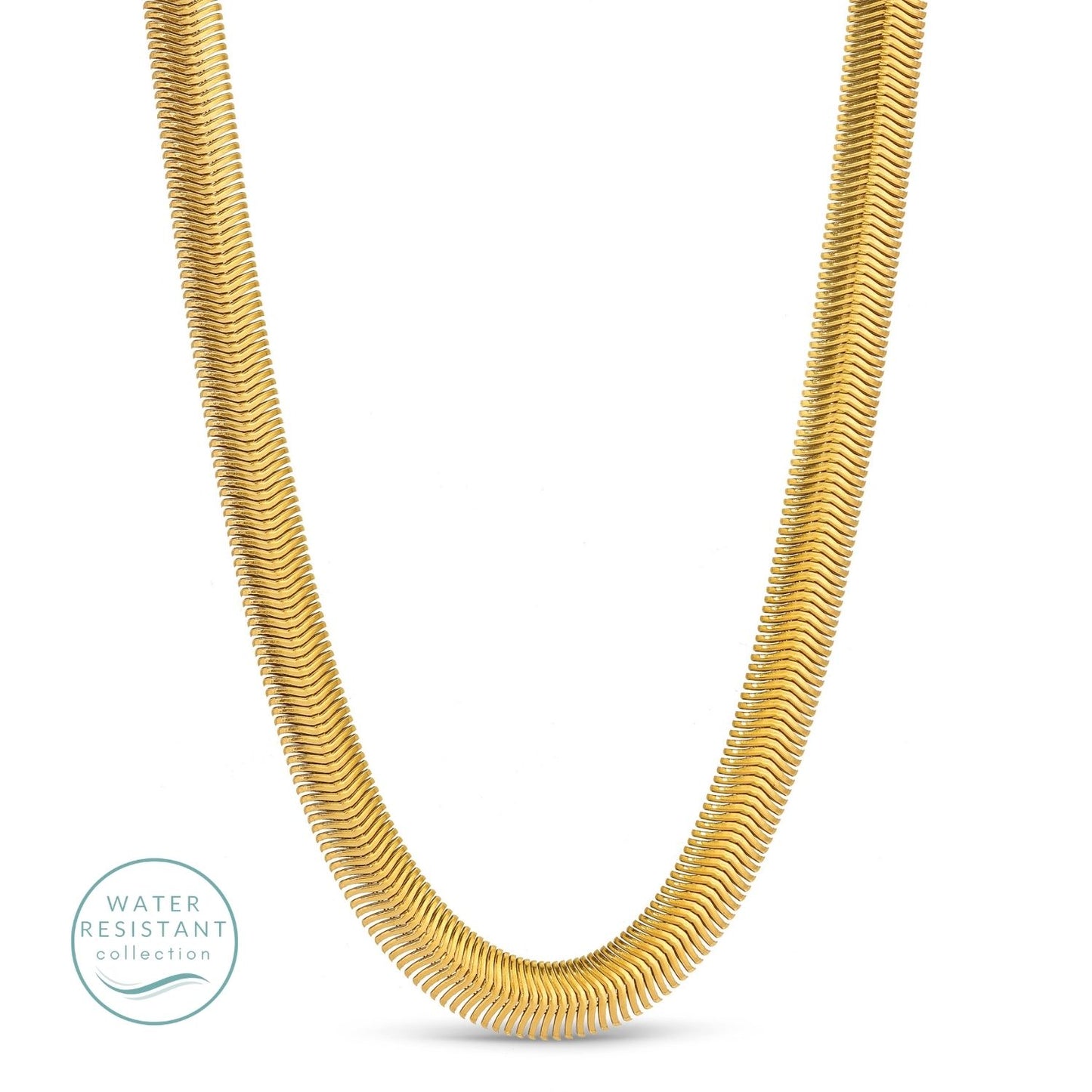 Wide Flex Snake Chain, Water Resistant