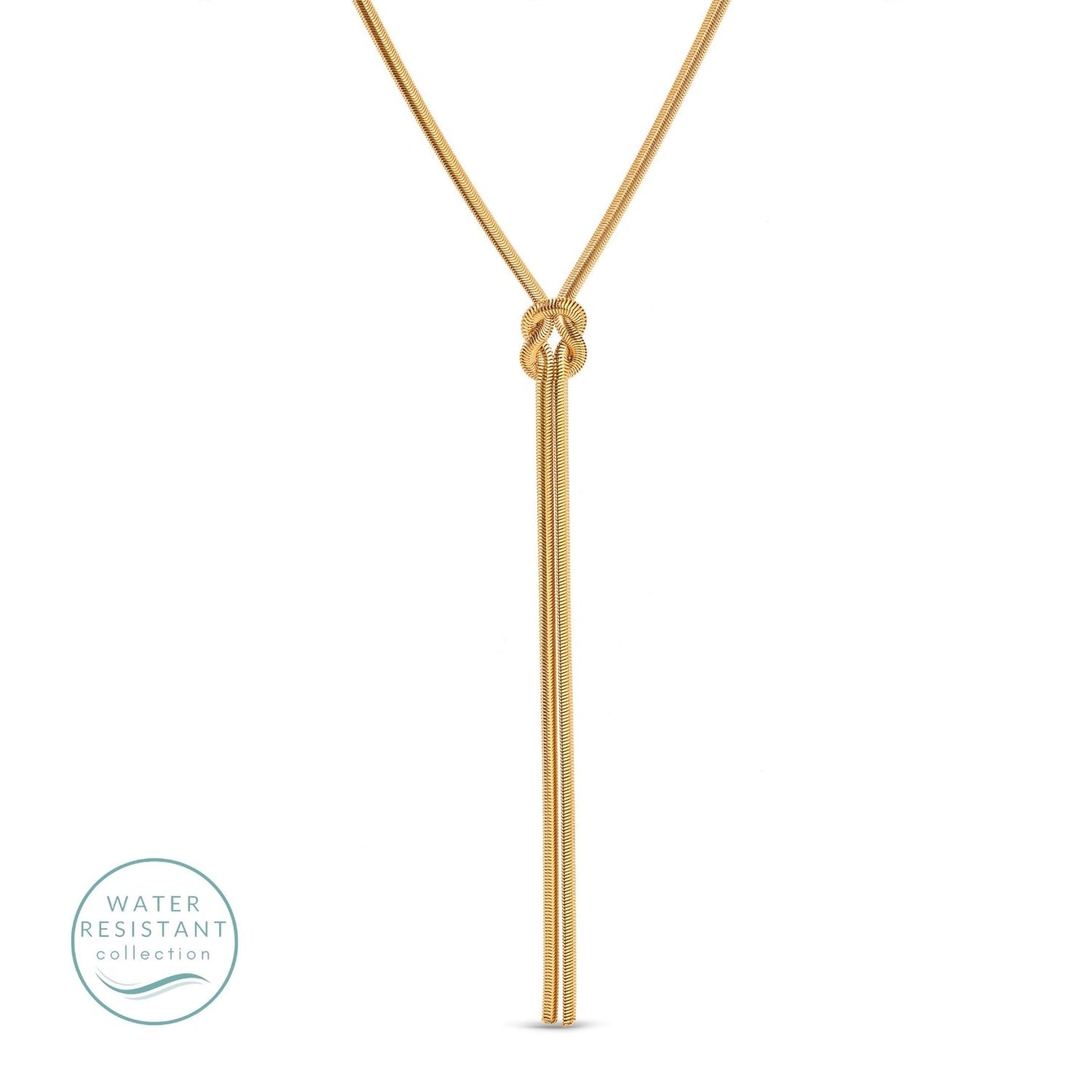 Lariat Flex Chain Necklace - Water Resistant