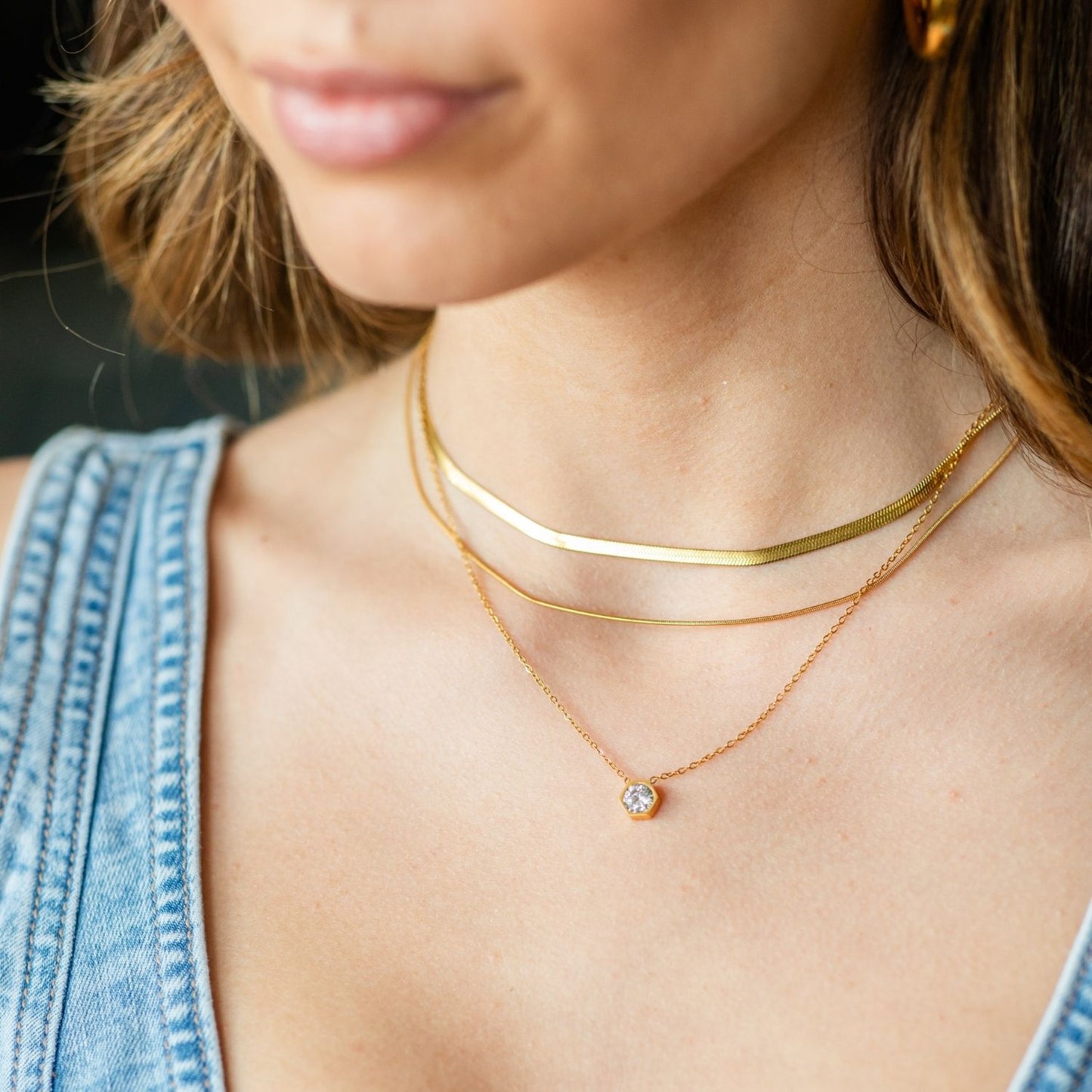 Double Layer Water Resistant Necklace