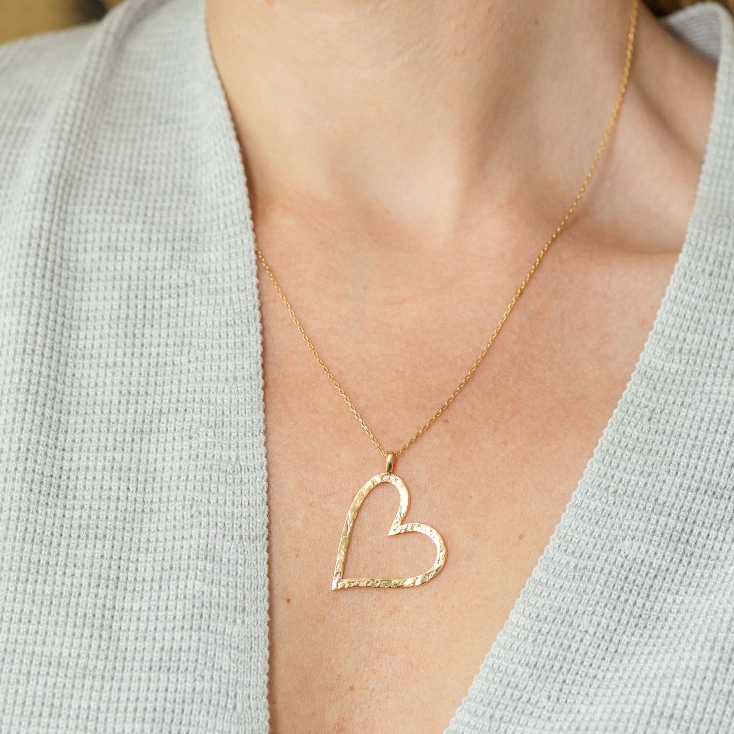 Gilded Heart Pendant Necklace