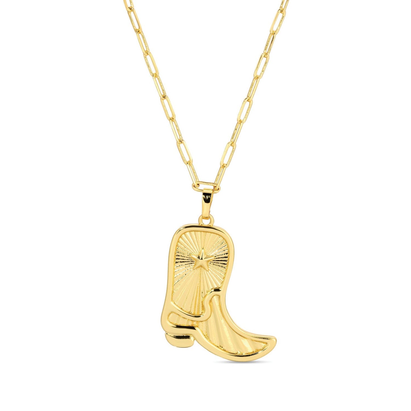 Feeling Country, Cowgirl Boot Pendant Necklace