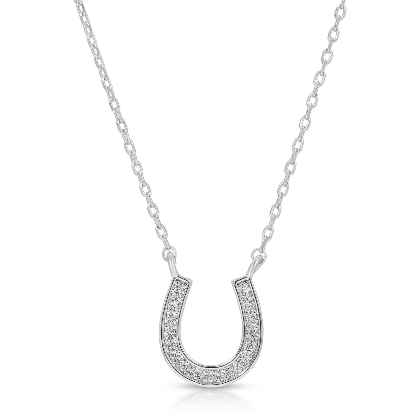 Pave Horseshoe Necklace