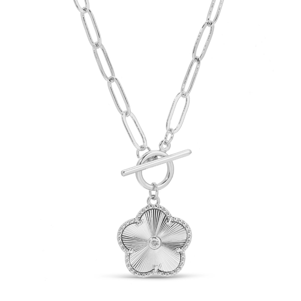 Flower Toggle Necklace
