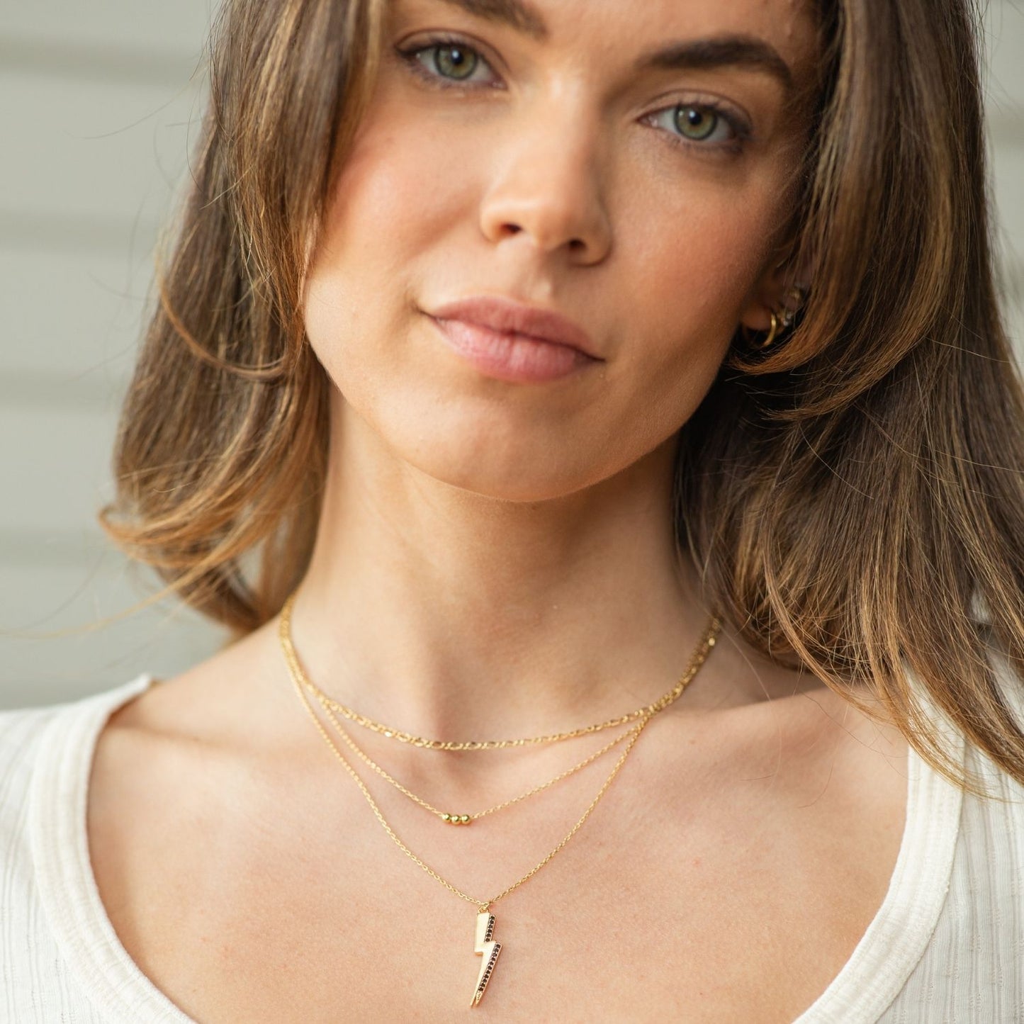 Layered Lighting Strike Necklace