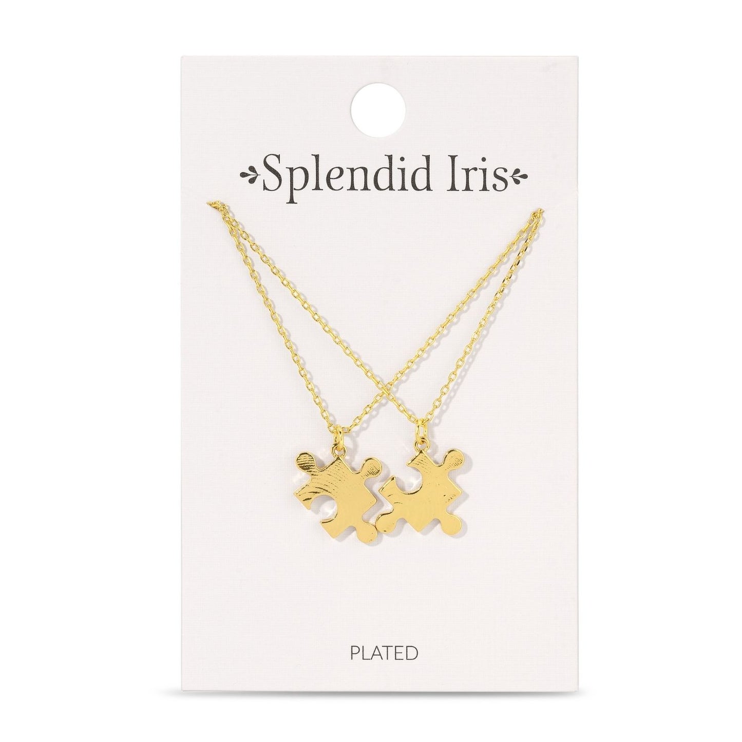BFF Necklaces - Pair of Puzzle Pieces Necklaces