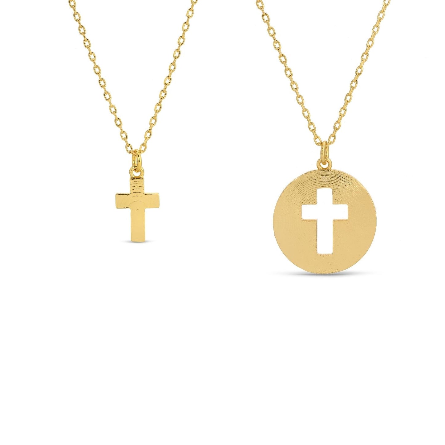 BFF Necklaces - Pair of Cross Necklaces