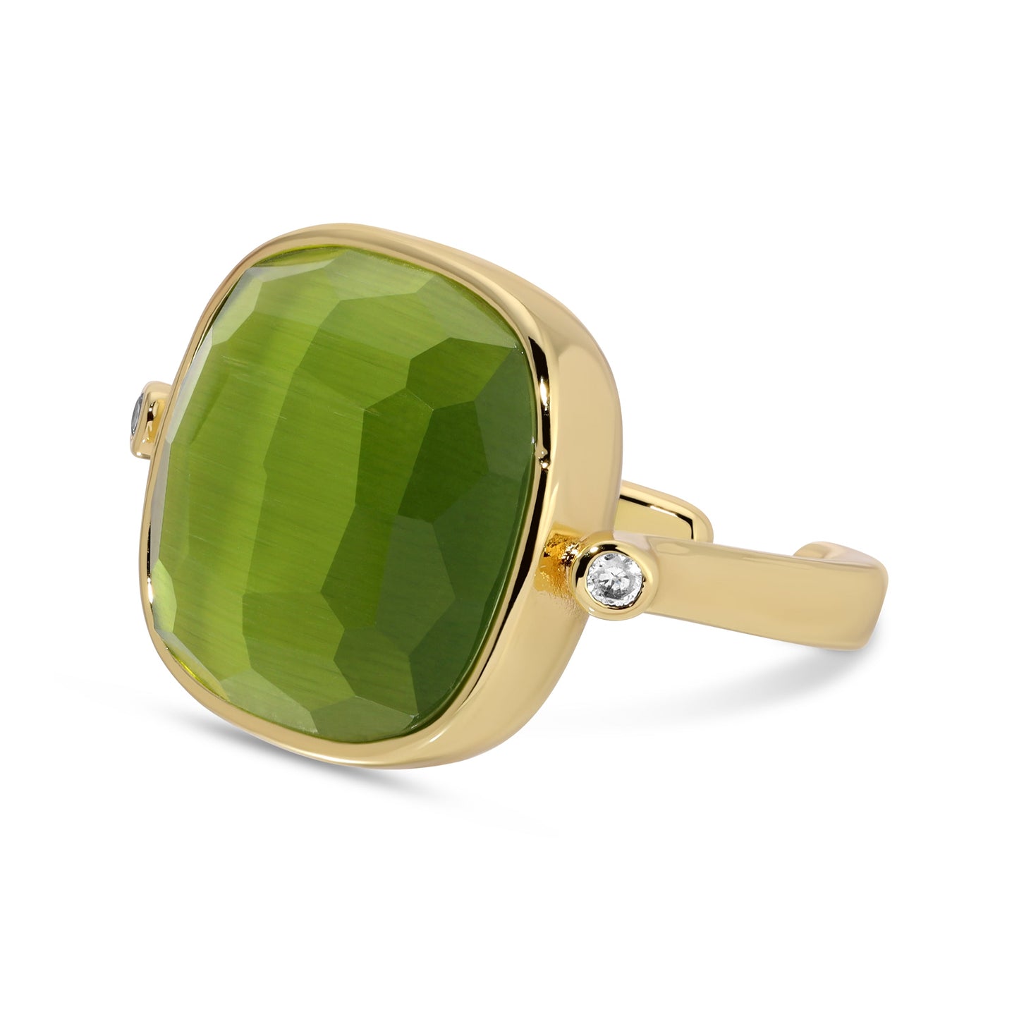 The Geometric Solitaire Stone Ring