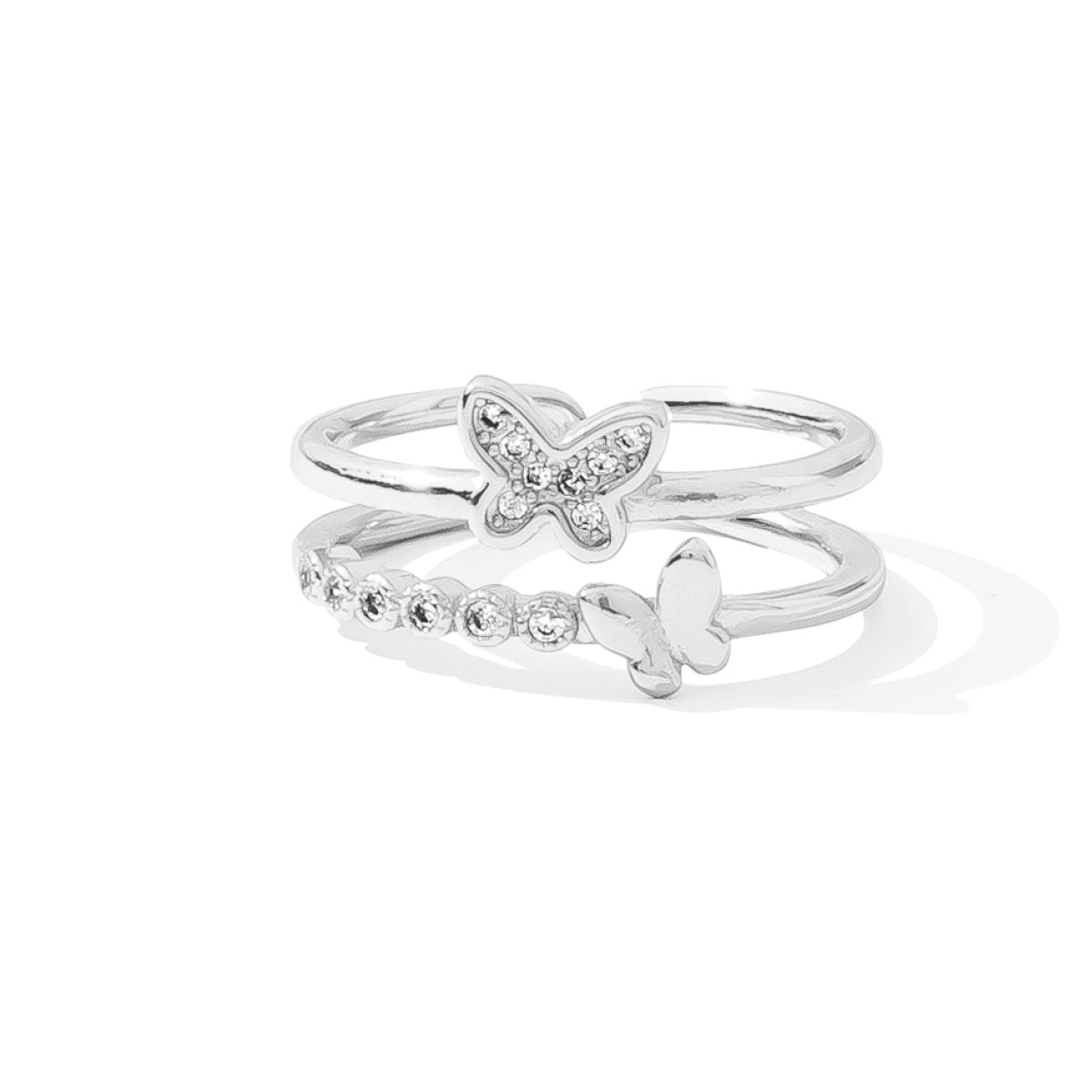 Delicate Butterflies Adjustable Ring