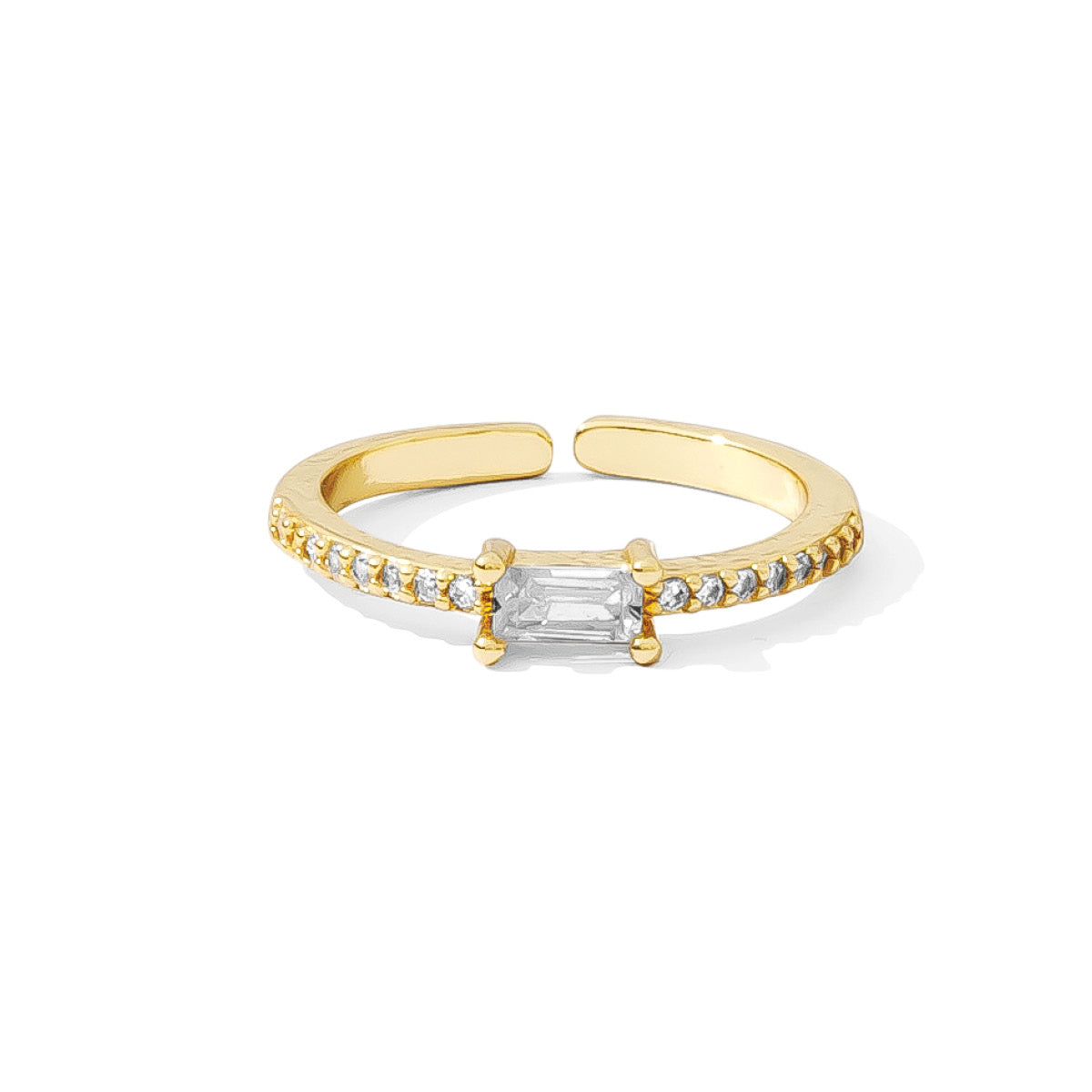 Just a Touch of Color Pave Adjustable Ring