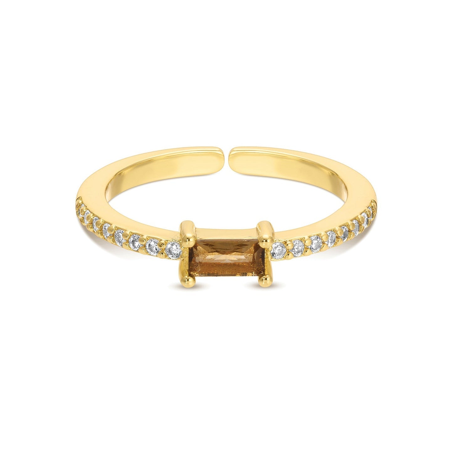 Just a Touch of Color Pave Adjustable Ring