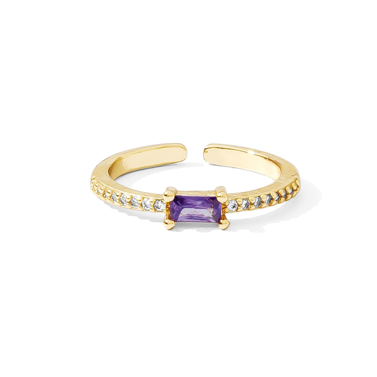 Just a Touch of Color Pave Adjustable Ring