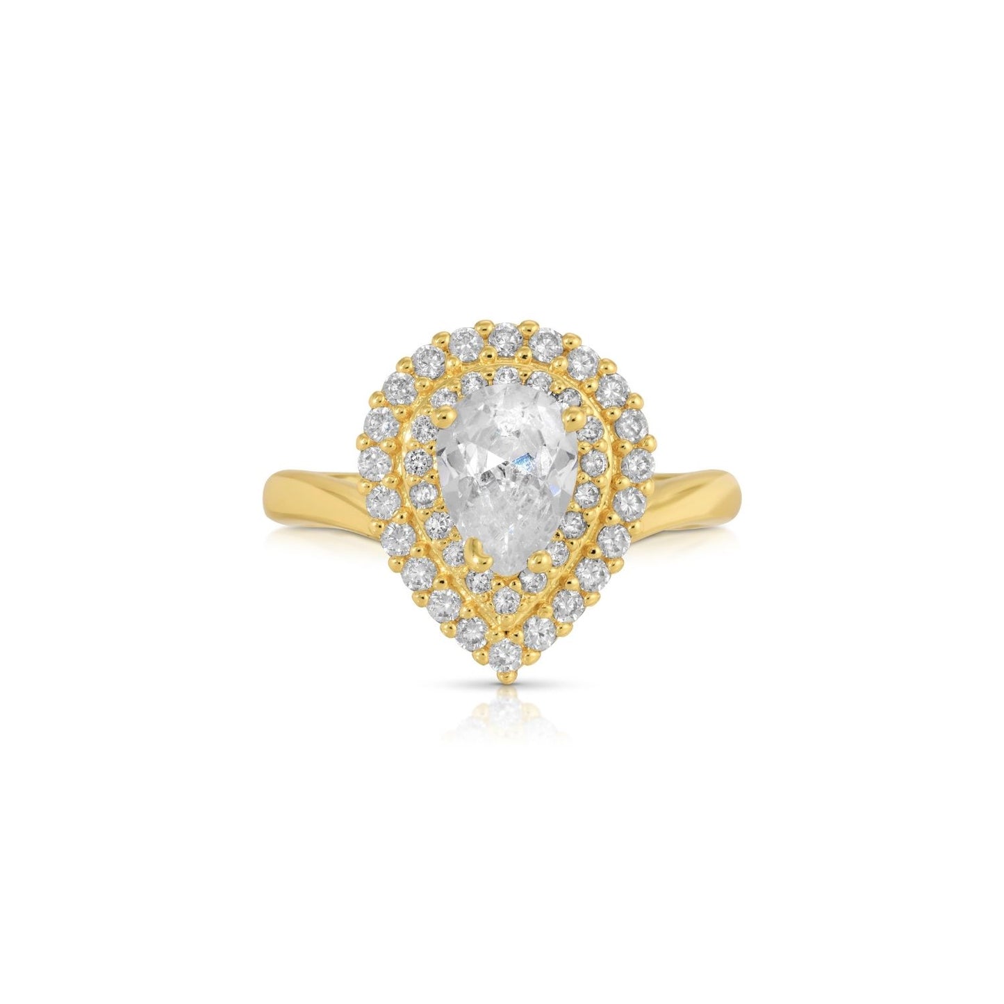 Large Faux Diamond Ring