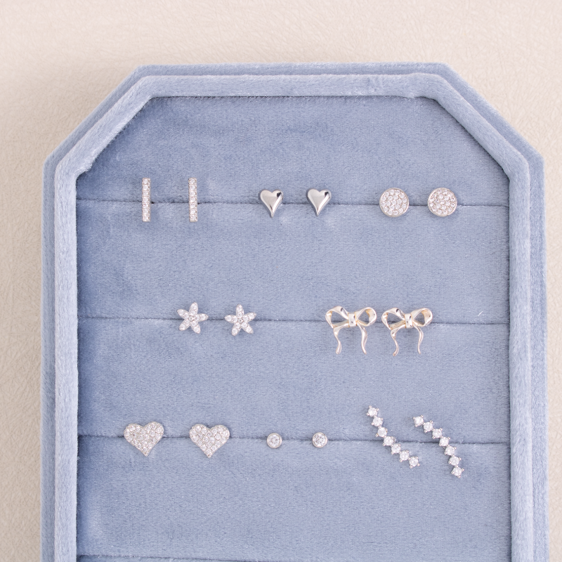 Glitz Crawler Stud Earrings