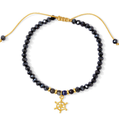 Captain's Wheel Crystal Pulley Bracelet