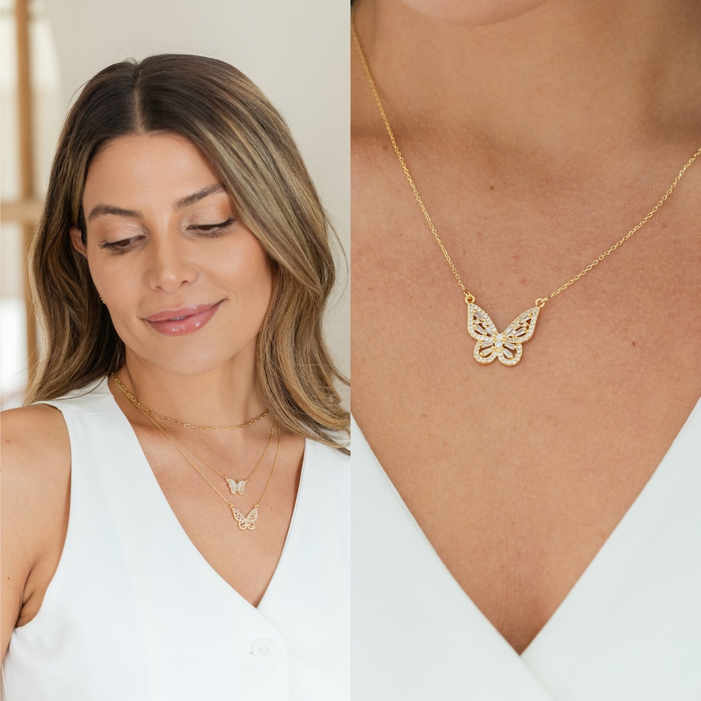 Butterfly Pendant Necklace