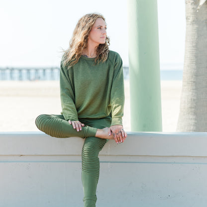 Carly Ombre Sweatshirt, Moss