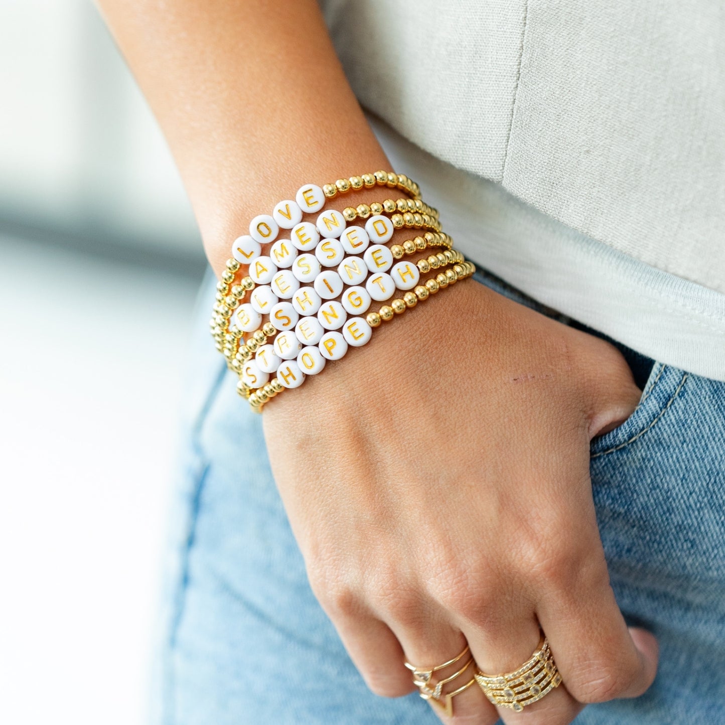 SET/6 BLESSED Beaded Bracelet