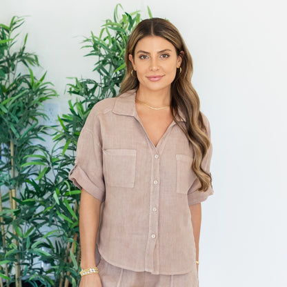 Linen Camp Shirt