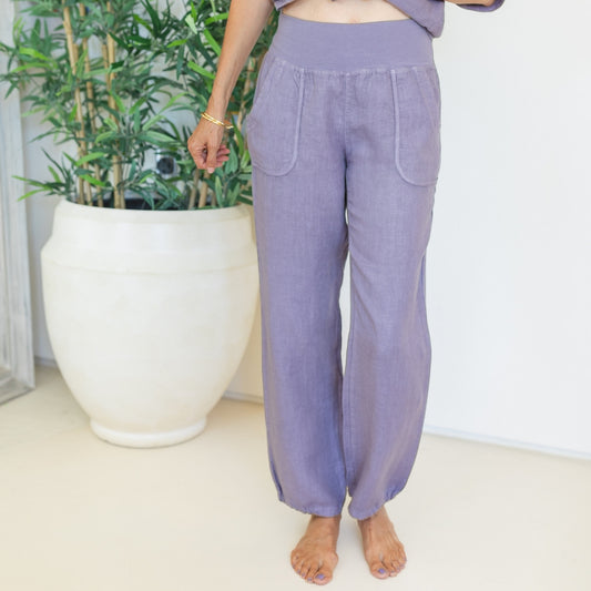 Linen Straight Leg Pants