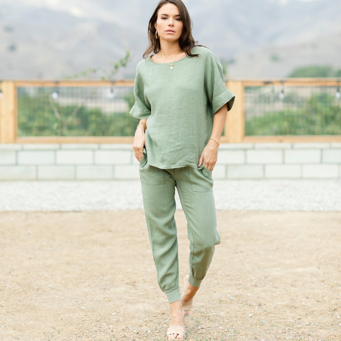 Linen Joggers