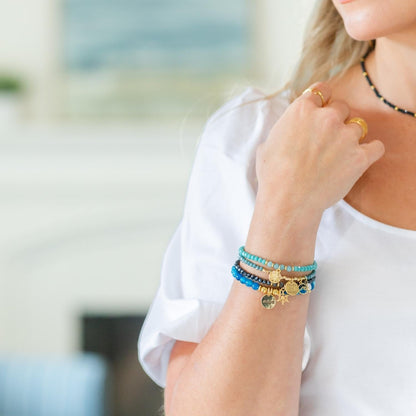 Captain's Wheel Crystal Pulley Bracelet