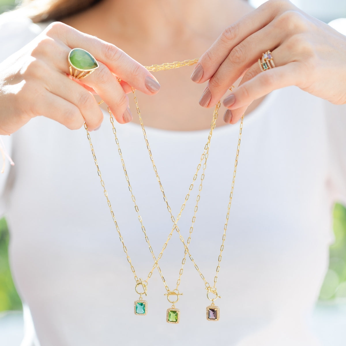 Elegant Pendant Toggle Necklace