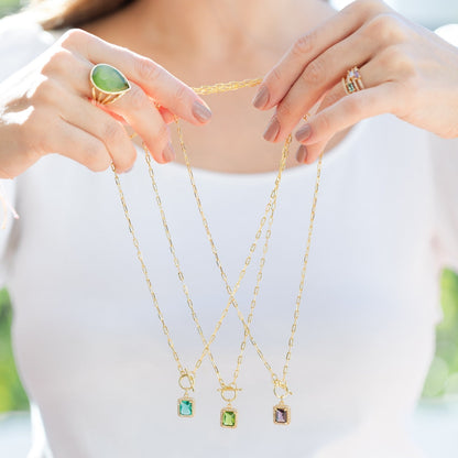 Elegant Pendant Toggle Necklace