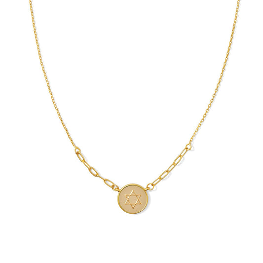 Delicate Star of David Color Pop Necklace