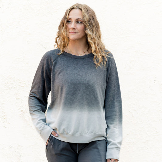 Carly Ombre Sweatshirt, Charcoal