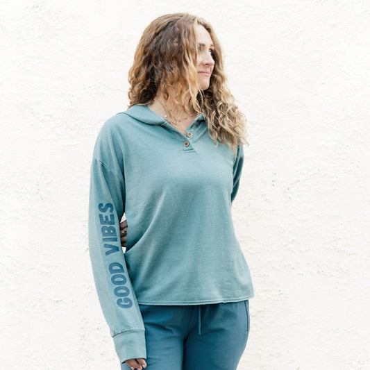GOOD VIBES Hooded Sweatshirt