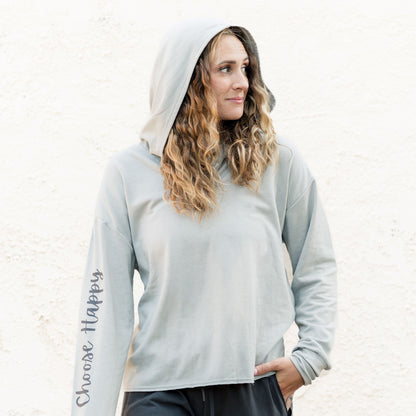 CHOOSE HAPPY Hooded Sweatshirt, XL