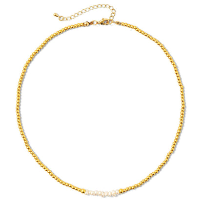 Pearl Accented Beaded Necklace
