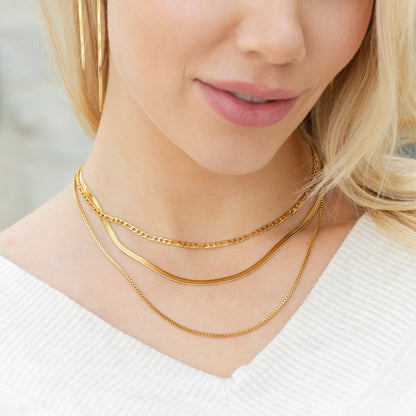 Triple Layer Statement Necklace, Water Resistant