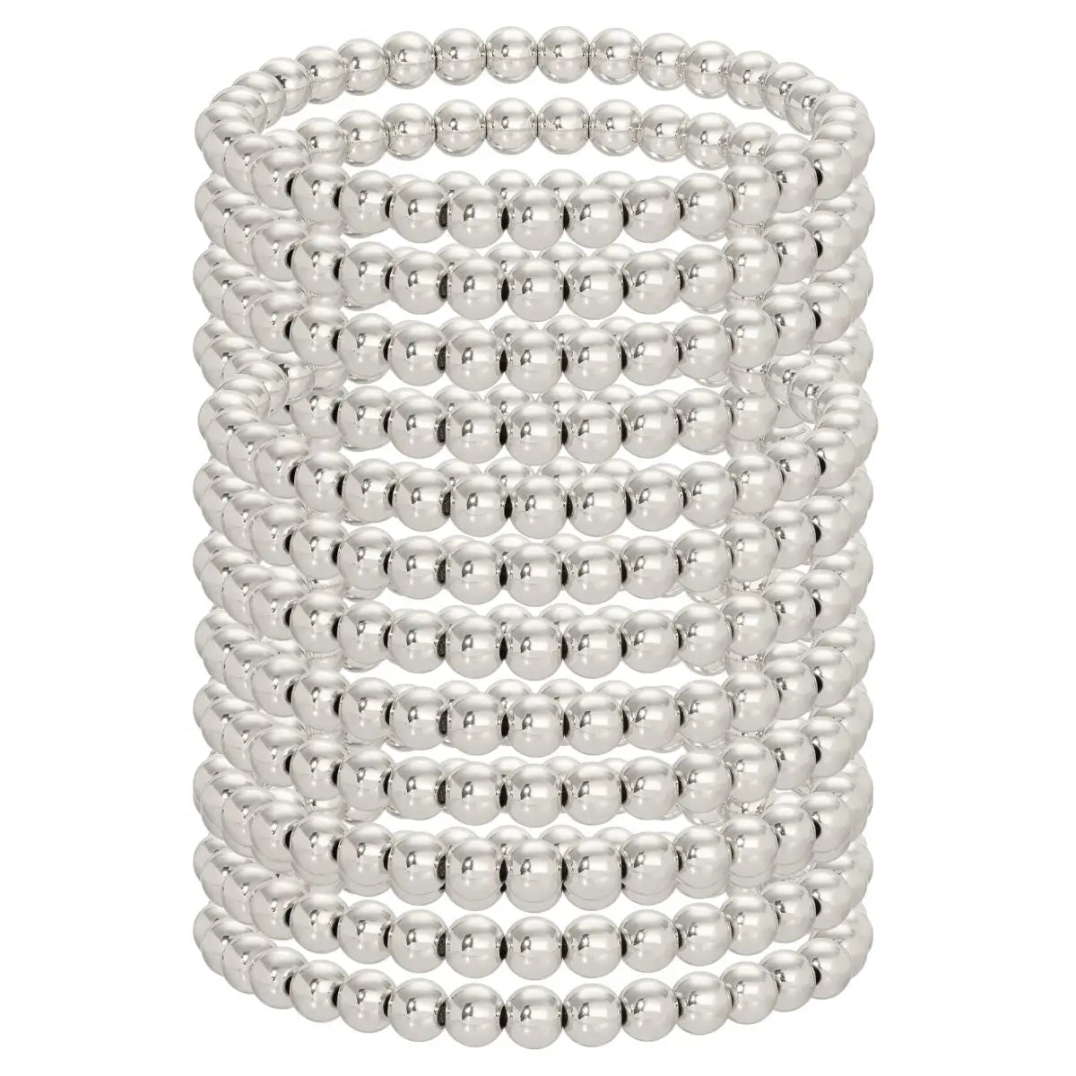 Set/12 6mm Beaded Bracelets