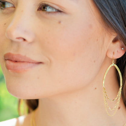 Long and Layered Drop Earrings