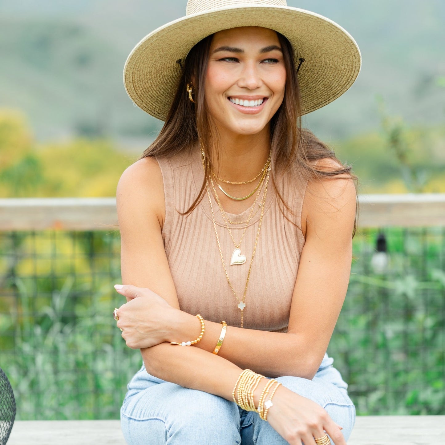Long Quatrefoil Y Necklace